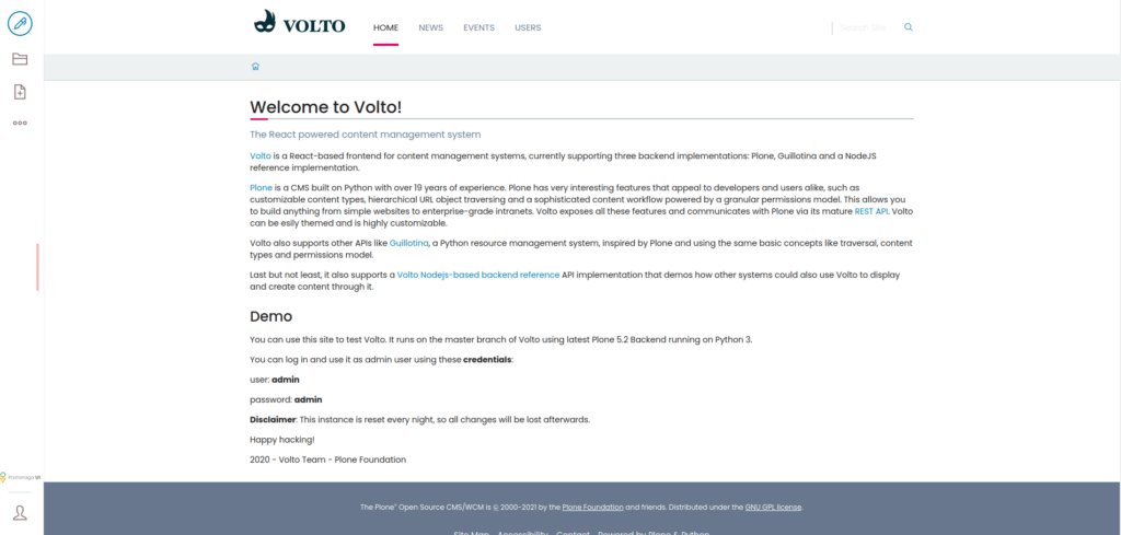 Volto Home Plone 6.0-a2